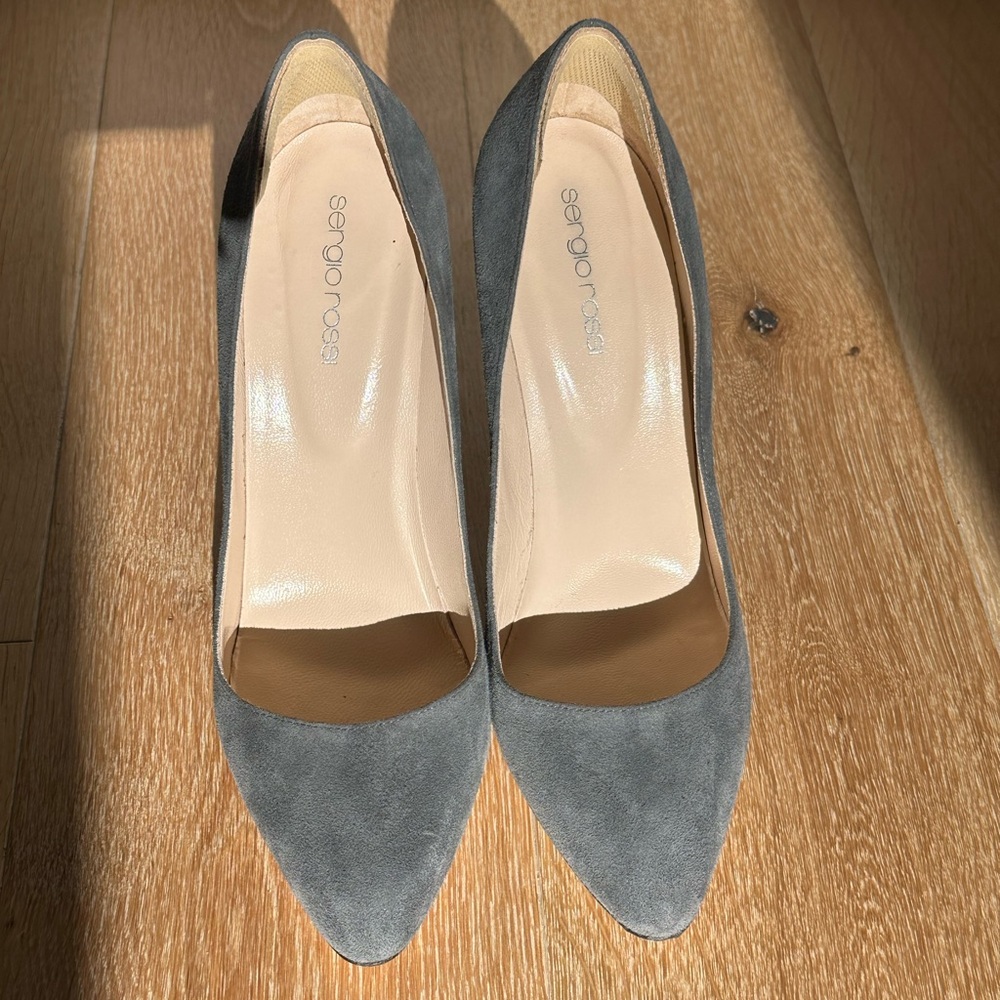 Sergio Rossi suede pumps